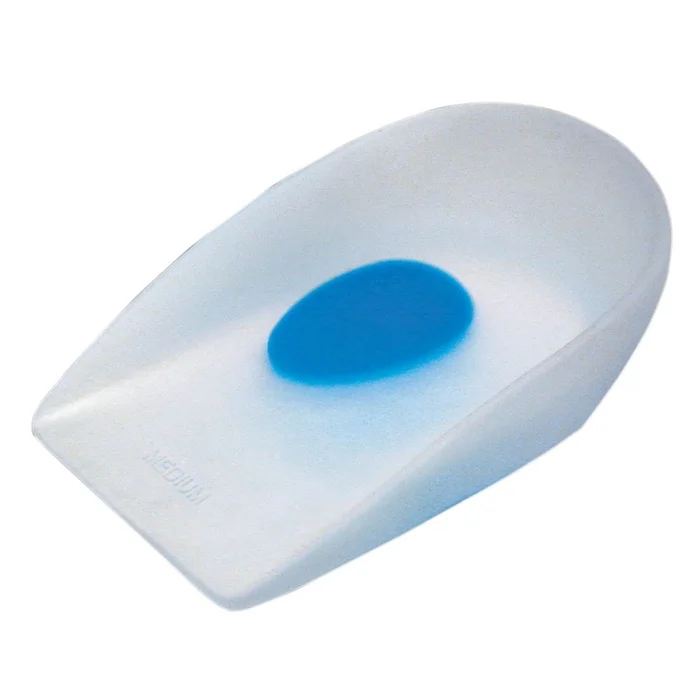 PediFix Visco-GEL Medium-Recovery Heel Cup, Soft Spur Spot Medium-Recovery Heel Cup, Soft Spur Spot, Uncovered, Small, Pair – 65615