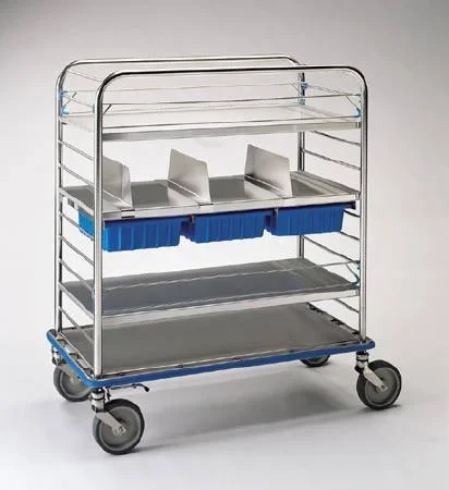 Pedigo Products Distribution Cart Solid Shelf Adjustable Stainless Steel – CDS-148-SS
