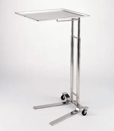 Pedigo Products Pedigo Mayo Instrument Stand 50 lbs. Tray U-Shaped Base 36 – 62 Inch 12-5/8 X 19-1/8 Inch – P-1068-A-SS