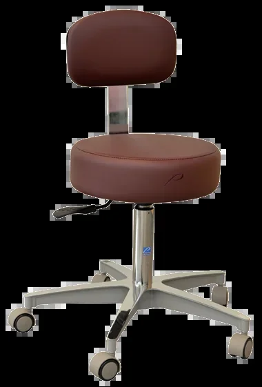 Pedigo Products STOOL, EXAM PNEUMATIC W/BACK GAS CYLINDER ALUM BASE BURG – P-521-GSBUR