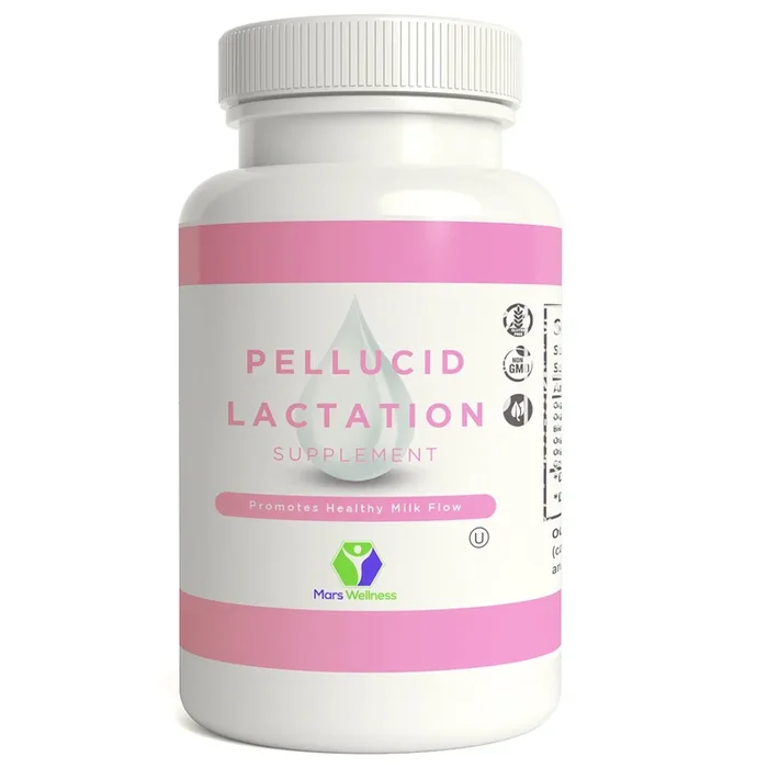 Pellucid – All Natural Herbal Lactation and Breastfeeding Supplement – Increases, Enhances, and Enriches Breast Milk Supply – 120 Capsules – 60 Day Supply – Organic Ingredients