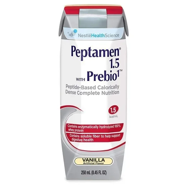 Peptamen 1.5 with Prebio 1 Vanilla Oral Supplement / Tube Feeding Formula , 250 mL Carton