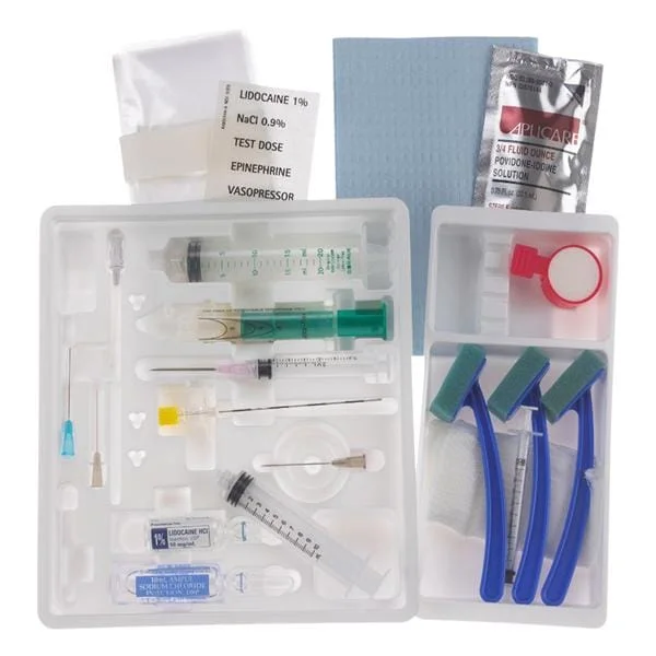 Perifix Epidural Tray Lidocaine/Filter Straw Particulate Matter Filter
