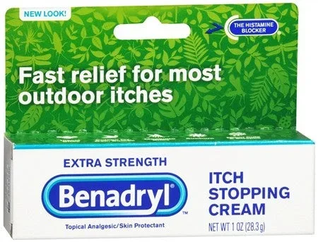 Pfizer Benadryl Itch Relief 1% Strength Cream 1 oz. Tube – 501320001