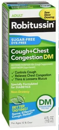 Pfizer Robitussin Cold and Cough Relief 200 mg – 10 mg / 5 mL Strength Liquid 4 oz. – 31875912