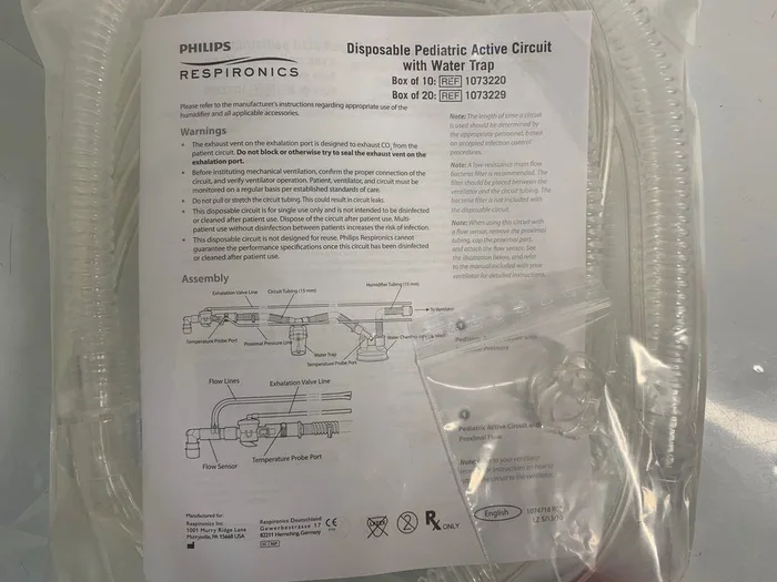 Philips Respironics Disposable Pediatric Active Patient Circuit w/ Water Trap