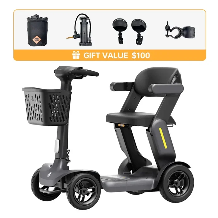 Piaseec S3 Folding Portable Scooter with XL LCD Screen