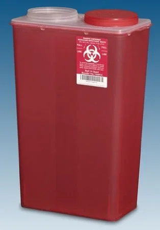 Plasti-Products CONTAINER, SHARPS BIG MOUTH 14QT RED (10/CS) – 146014