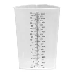 Plasti-Products Graduated Beaker Plasti-Grad® Graduated Measures Polypropylene 1200 mL, 200 EA/CS