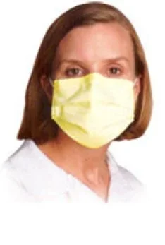 Pleated Procedure Mask – One Size Fits Most Yellow