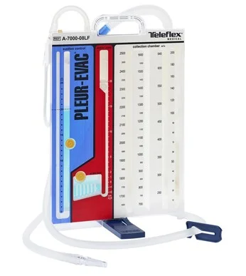 Pleur-evac® Rain Series Chest Drainage – Wet Suction / Wet Seal, Single Collection Chamber, Adult 2500ml
