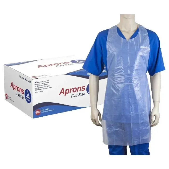 Poly Foodcare Plastic Aprons 24″ x 42″, 100/Box