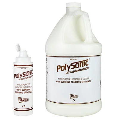 Polysonic ultrasound lotion, 1 gallon refillable dispenser bottle – 4 units – 50-6002-4