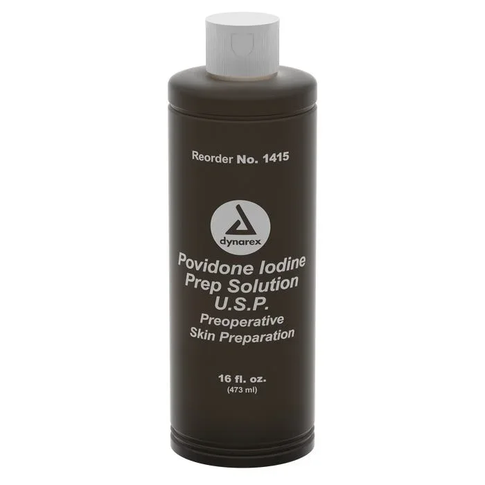 Povidone Iodine Skin Prep Solution 10% 16 oz