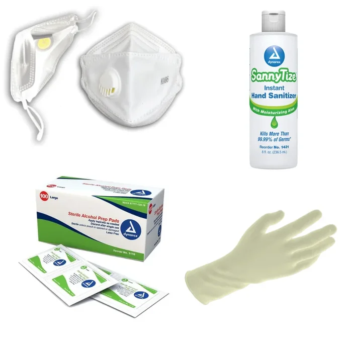 PPE Starter Kit II – Masks, Hand Sanitizer & Alcohol Wipes PPE Starter Kit I – Masks, Hand Sanitizer, Gloves & Alcohol Wipes