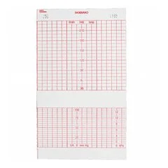 Precision Charts Fetal Diagnostic Monitor Recording Paper Life Trace® Thermal Paper 152 mm X 47 Foot Roll Red Grid, 40/CS