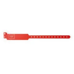 Precision Dynamic Patient Identification Band Sentry® SuperBand® Imprint, Write-On SecurSnap® Closure Allergy Alert, 250/BX