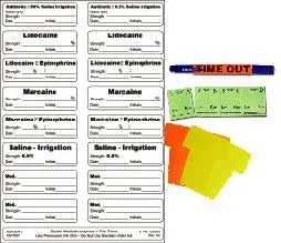 Precision Dynamics Barkley Pre-Printed Label 9/16 X 1-7/8 Inch – 3300