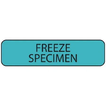 Precision Dynamics MedVision Pre-Printed Label Laboratory Use FREEZE SPECIMEN Blue 5/16 X 1-1/4 Inch – V01SB0949