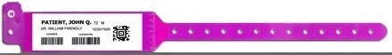 Precision Dynamics Sentry Bar Code LabelBand Identification Band Write On Wristband Permanent Snap Without Legend – 5080-33-PD