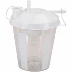 Precision Medical Precision Medical Suction Canister 1200 mL Float Valve Shut-Off – 1906-12