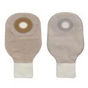 Premier One-Piece Drainable Ostomy Pouch – Flat Flextend Barrier, 12″ L,Clamp Closure, 1-1/4″, Transparent, Box of 10