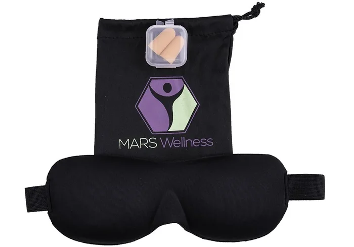 Premium Eye Shade Sleep Eye Mask and Ear Plugs – Ultra Soft and Silky for a Enchanting Blissful Sleep