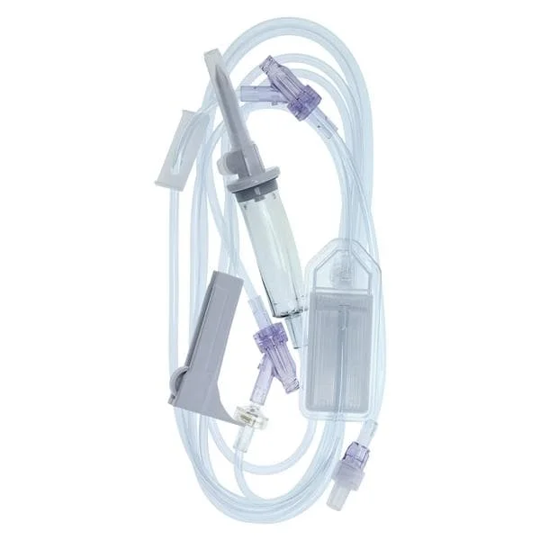 Primary IV Administration Set Caresite Gravity 2 Ports 15 Drops / mL Drip Rate 0.2 Micron Filter 104 Inch Tubing Solution Without Flow Regulator 50/Ca