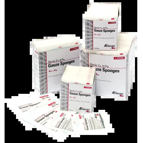 Pro Advantage Gauze Sponge, 2s, 4″ x 4″, 8-Ply, Sterile