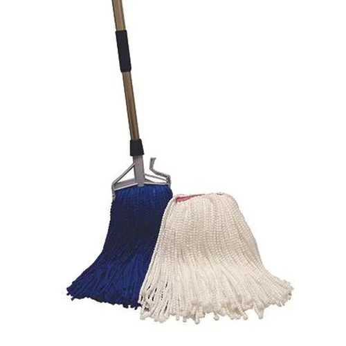 Pro Advantage Microfiber Cut End Wet Mop, Large, Blue, 5”