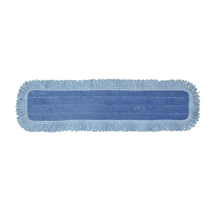 Pro Advantage Microfiber Dust Mop Pad with Fringe Yarn, 5” X 36”, Blue