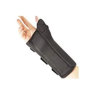 Pro-Lite Wrist Splint, Right, Small, Black, 8″
