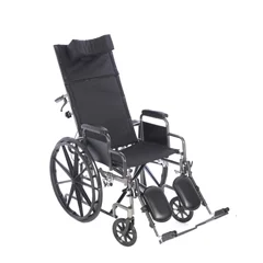 Proactive Medical 16 Reclining Wheelchair with Removable Desk Arms with Rear Anti-Tippers with Elevated Leg Rests