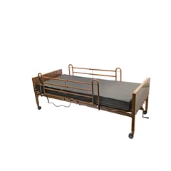 Proactive Medical Altara Semi-Electric Bed Package, Spring Deck with Full Rails with Protekt 100 Foam Mattress