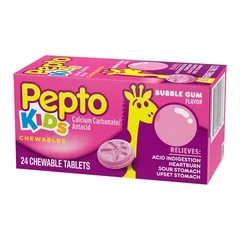 Procter & Gamble Anti-Diarrheal Children’s Pepto® 400 mg Strength Chewable Tablet 24 per Box - Image 4