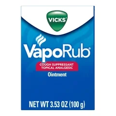 Procter & Gamble Chest Rub Vicks® VapoRub® 4.8% – 1.2% – 2.6% Strength Ointment 3.53 oz.