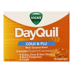 Procter & Gamble Cold and Cough Relief 325 mg – 10 mg – 5 mg Strength Gelcap 16 per Box