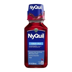 Procter & Gamble Cold and Cough Relief NyQuil® Cold & Flu 650 mg – 30 mg – 12.5 mg / 30 mL Strength Liquid 8 oz.