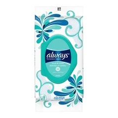 Procter & Gamble Personal Wipe Always® Refresh Soft Pack Calendula Extract / Hyaluronic Acid Fresh Scent 32 Count - Image 2