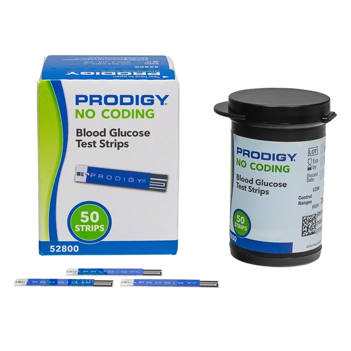 Prodigy Diabetes Care Blood Glucose Test Strips 50 Strips