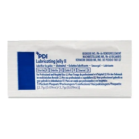Professional Disposables PDI Lubricating Jelly II Lubricating Jelly 2.7 Gram Individual Packet Sterile – T00137