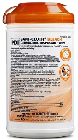 Professional Disposables Surface Disinfectant Cleaner Bleach Liquid Wipe Disposable Scent
