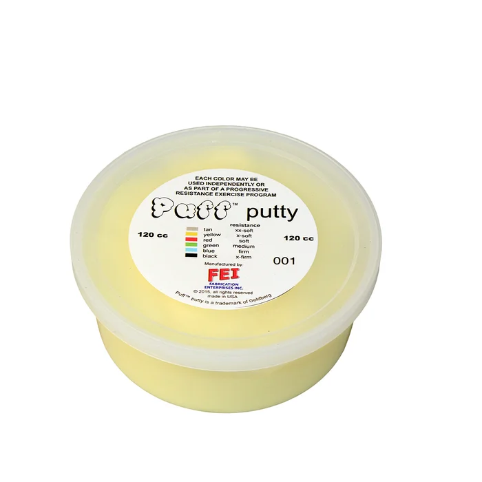 Puff LiTE Exercise Putty – x-soft – yellow – 120cc