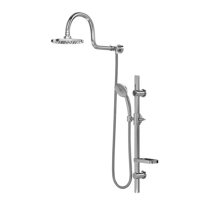 Pulse ShowerSpas Aqua Rain Shower System with 8″ Rain Showerhead and 5-Function Hand Shower