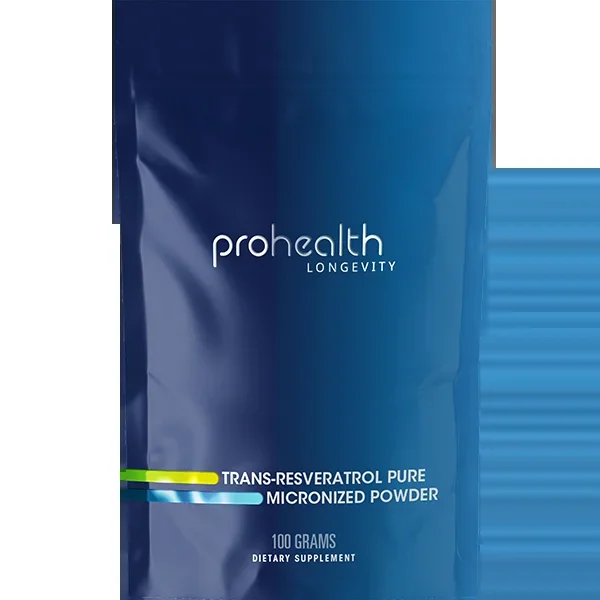 Pure Trans-Resveratrol Micronized Powder – 100 grams