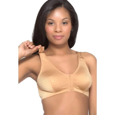 QT Intimates Front Closure Leisure Bra With Velcro Strap