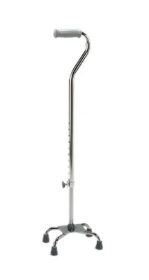 Quad cane, small base (8″ x 9″), 29 – 38″, chrome, 4 each – 43-2030-4