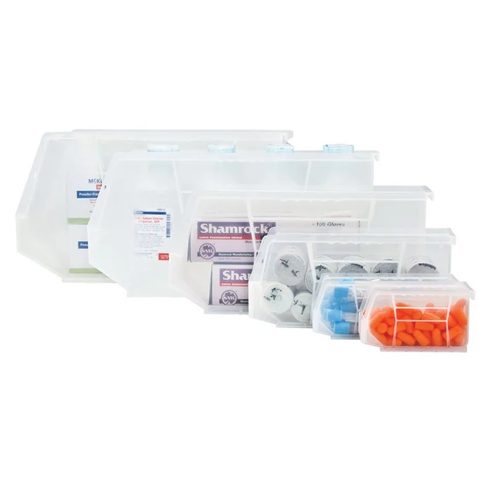 Quantum Clear-View Ultra Stack and Hang Bins Clear-View Bin, 18″ x 7″ x 8-1/4″, 6/cs – 960526