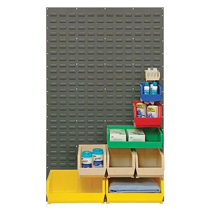 Quantum Solid Louvered Panels Solid Louvered Panel, 18″W x 61″H, Grey – 938348