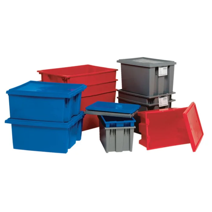 Quantum Stack and Nest Totes Lid for 925168, 3/cs, Grey – 925174/GREY/NA
